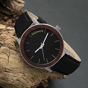 Годинник наручний жіночий/чоловічий Holzwerk Germany Дизайнерський ручної роботи Еко Натуральне дерево synthetic.ua - Фото 1