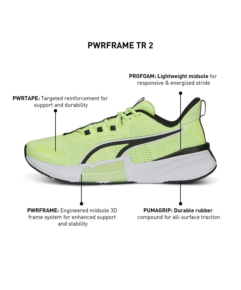 Футбольные Бутсы PUMA Pwrframe Tr 2 Черный/Желтый/Белый, фото №8