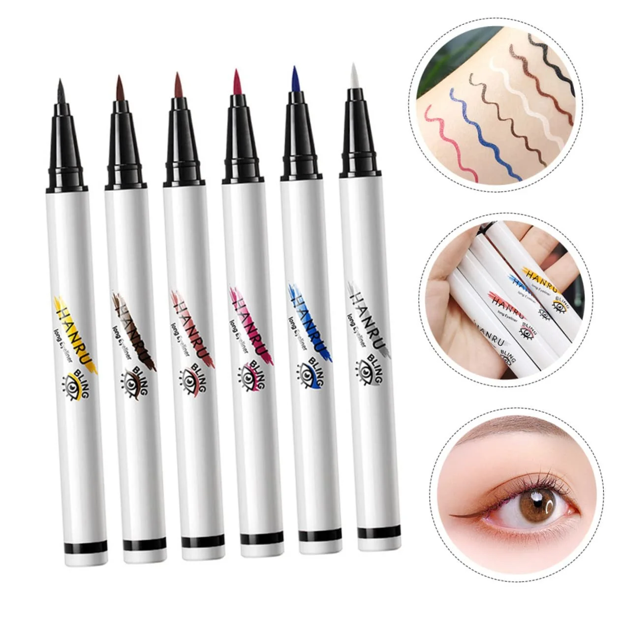 Фломастер-Подводка TOVINANNA 6St для макияжа глаз, фото №2