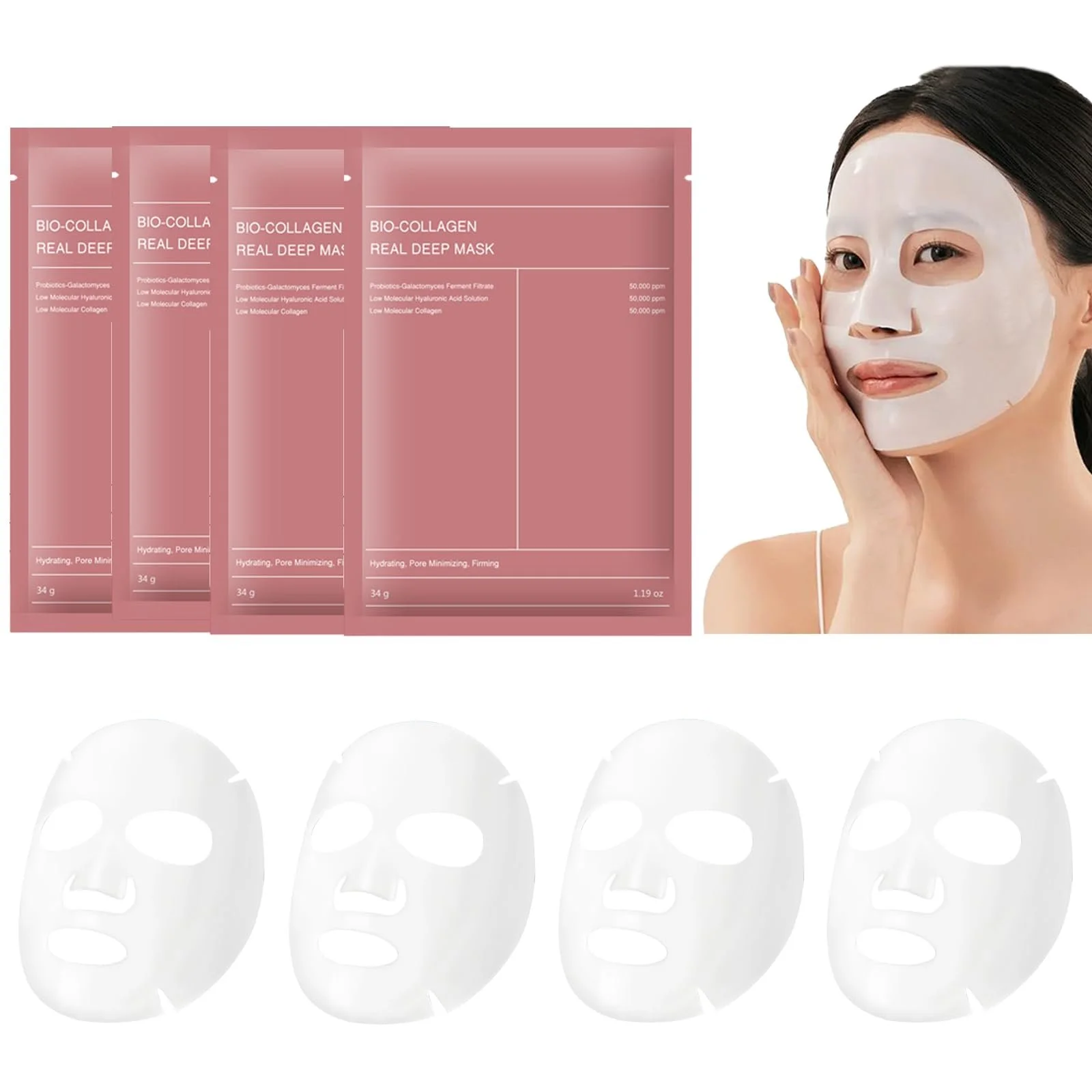 Маска Organic Collagen, 4 шт, фото №1