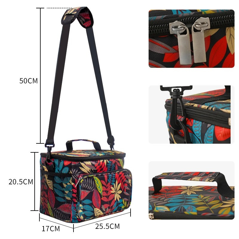 Термосумка сумка холодильник для пикника через плечо Alaska 10л серая, фото №6