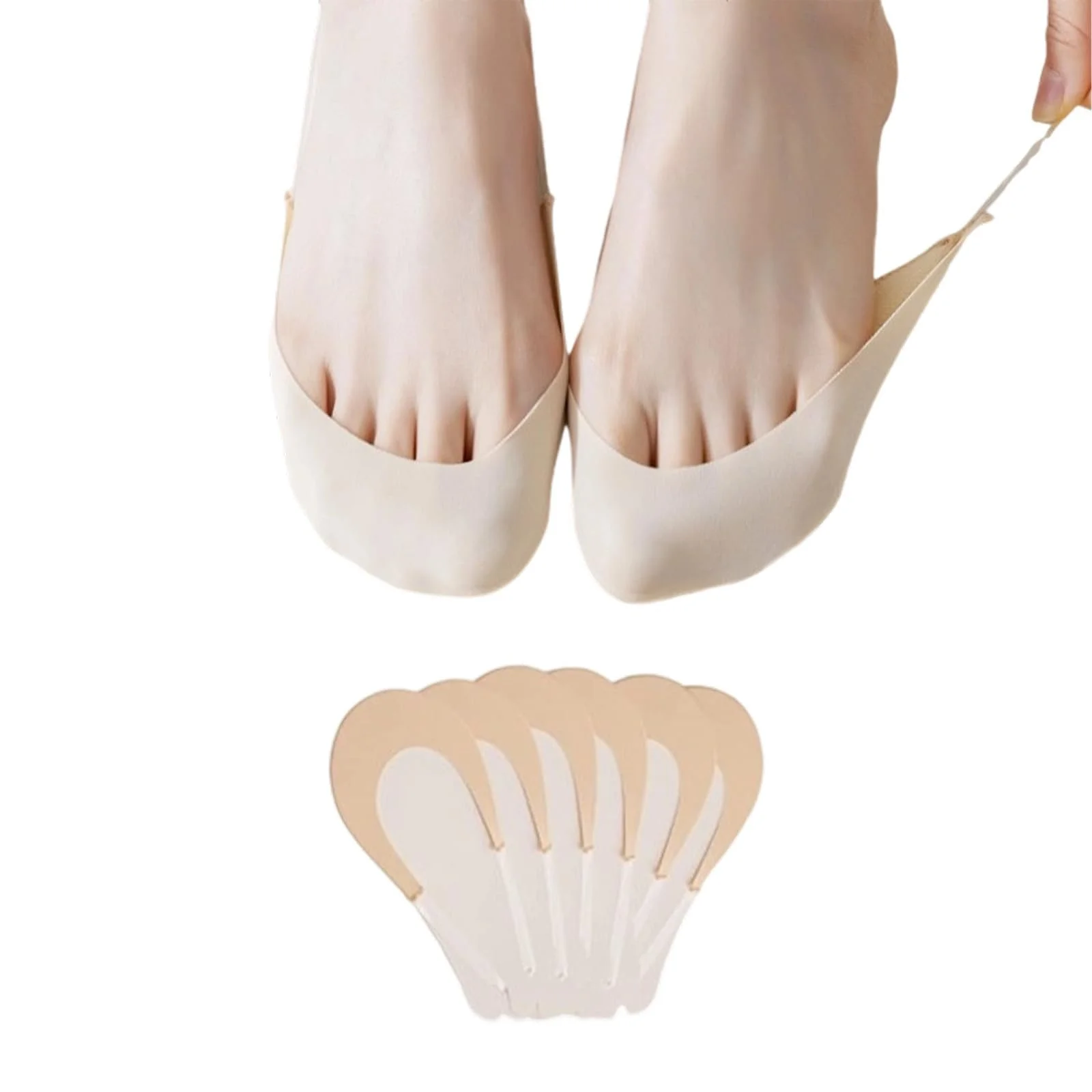 6 пар жіночих невидимих шкарпеток, фото №1