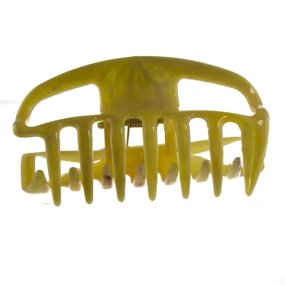 Заколка для волос открытая сбоку большая Welovebeads 10 см, янтарный, фото №3 Заколка для волос открытая сбоку большая Welovebeads 10 см, янтарный, фото №3