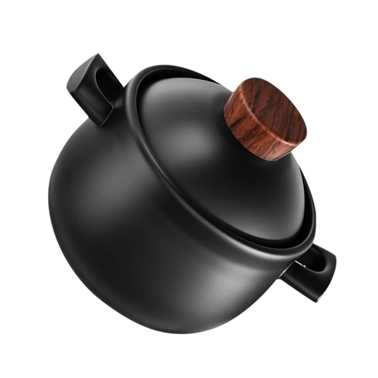 Кастрюля-кокотница Toyvian керамическая 1.8 л с антипригарным покрытием, фото №1