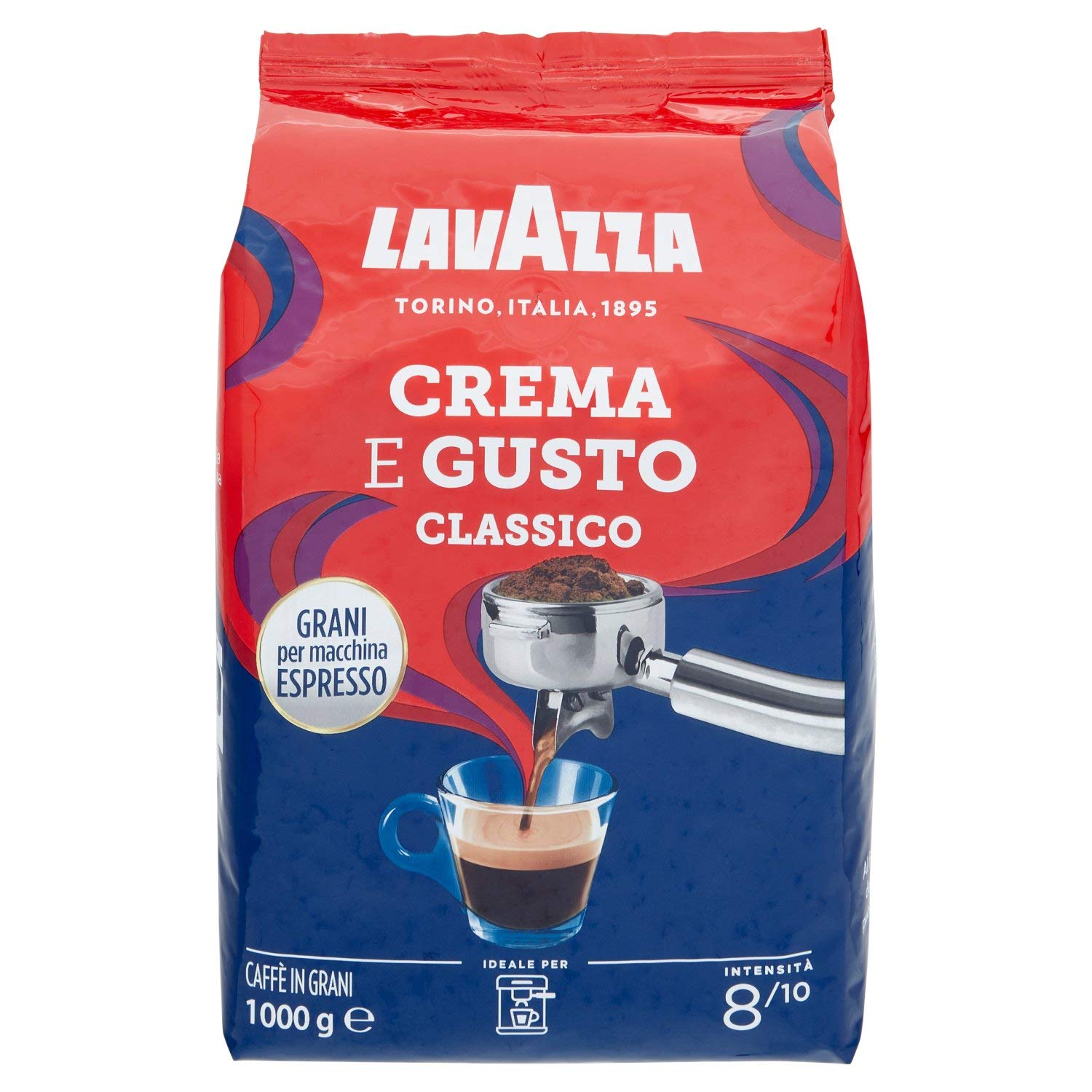 Кава в зернах Lavazza Crema e Gusto Espresso Classico 1 кг, фото №1