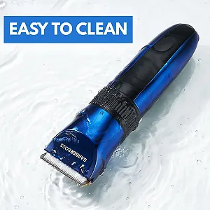 Електробритва для бороди та волосся BarberBoss QR-2082 Ceramic Blades LED-дисплей 8 насадок synthetic.ua - Фото 1