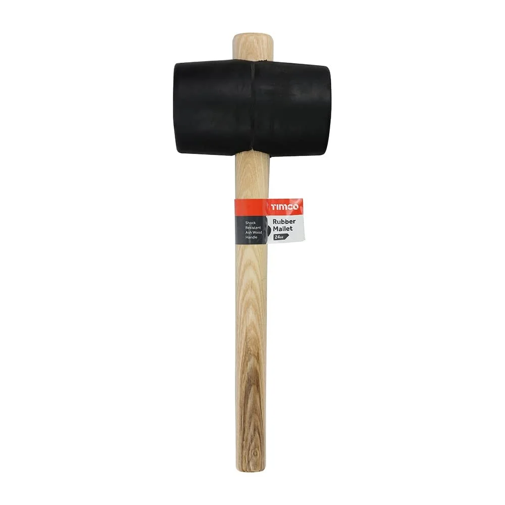 Киянка TIMCO 468268 масивна гума ручка з ясена 680 г чорна, фото №2 Киянка TIMCO 468268 масивна гума ручка з ясена 680 г чорна, фото №2
