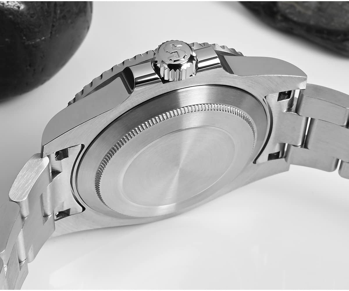 Часы для дайвинга San Martin SN017 Ghost Luxury Автоматические механические Зеленый циферблат, Зеленый ремешок, Браслет, фото №4