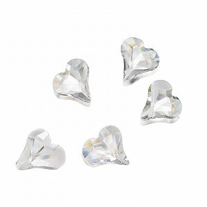 Стразы для ногтей Сердце Кристалл Прямоугольные 10 штук - Фото 1