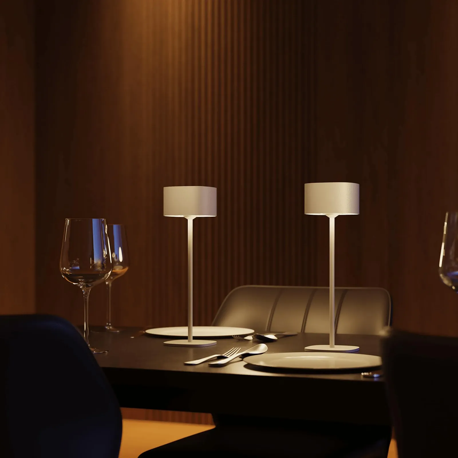 Настільна лампа CALEX Serino акумуляторна бездротова димована тепла біла водонепроникна алюмінієва Пісочна, фото №4