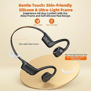 Наушники Carviki Bone Sound IP67 Bluetooth 5.3 Черный synthetic.ua - Фото 1