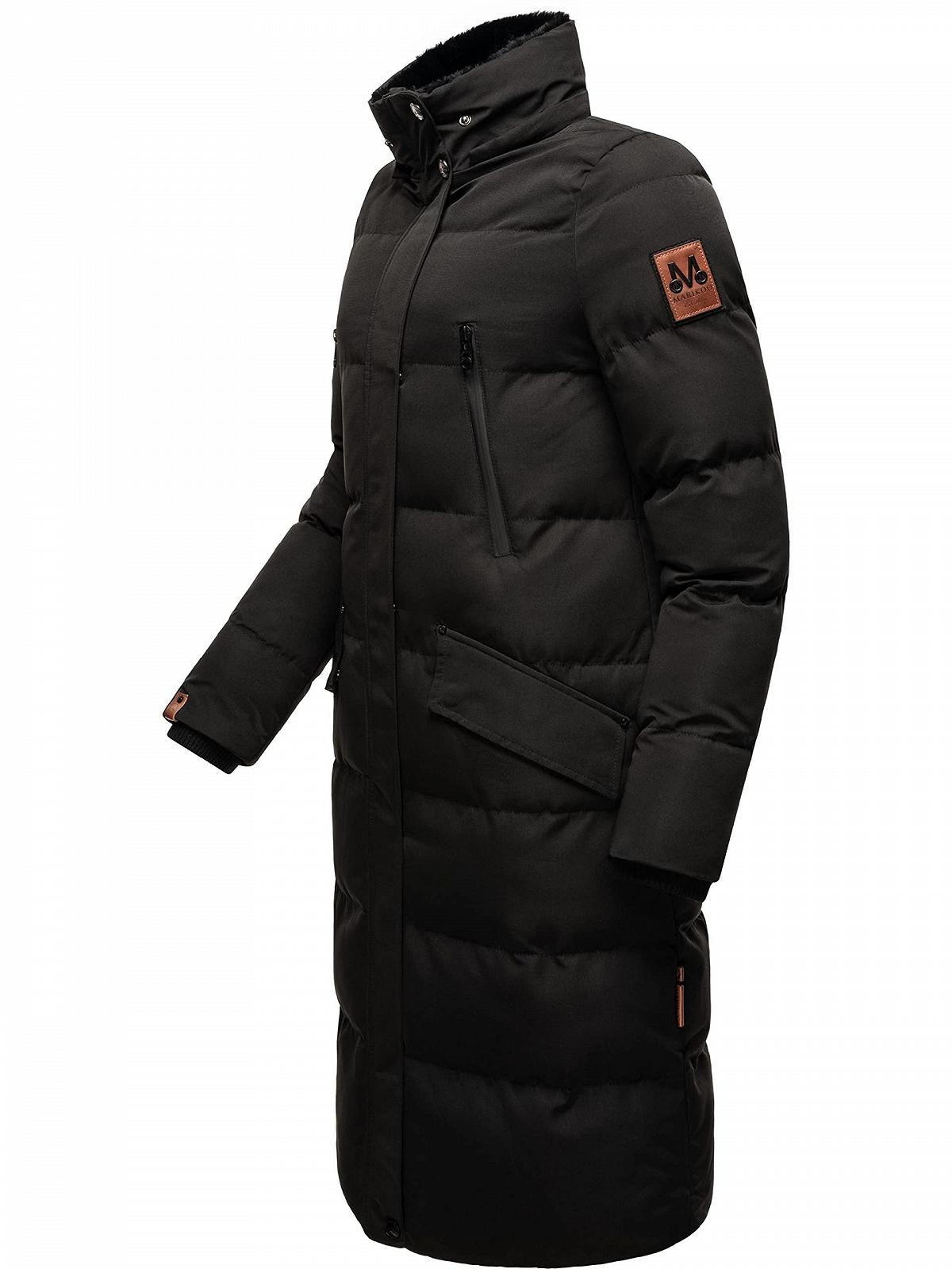 Жіноче зимове пальто Marikoo Snow Star, стьобане, довге, з капюшоном та знімним штучним хутром, фото №3 Жіноче зимове пальто Marikoo Snow Star, стьобане, довге, з капюшоном та знімним штучним хутром, фото №3