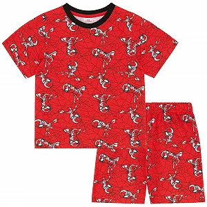 Пижама Marvel Spider-Man для мальчиков Spider-Man Короткий рукав 100% хлопок - Фото 1