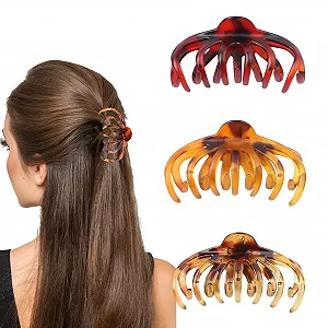 Краб для волосся Leopard, набір 4 шт - Фото 1