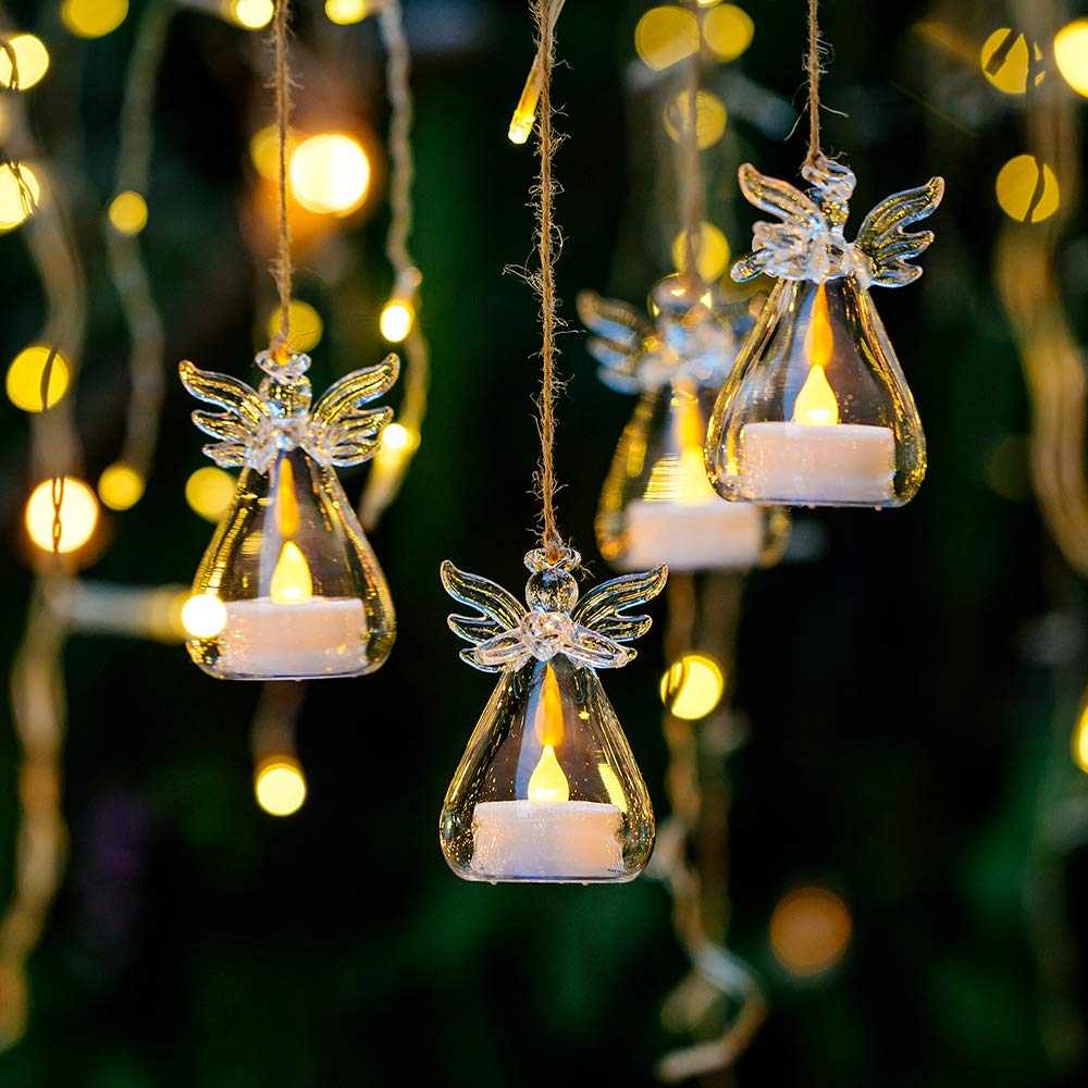 Подсвечник Sziqiqi Ангел Подвесной LED Стеклянный 9 шт + 3 шт, фото №3