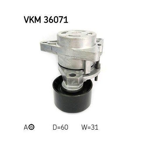 Натягувач поліклинового ременя SKF VKM 36071 для NISSAN OPEL RENAULT VAUXHALL, фото №2
