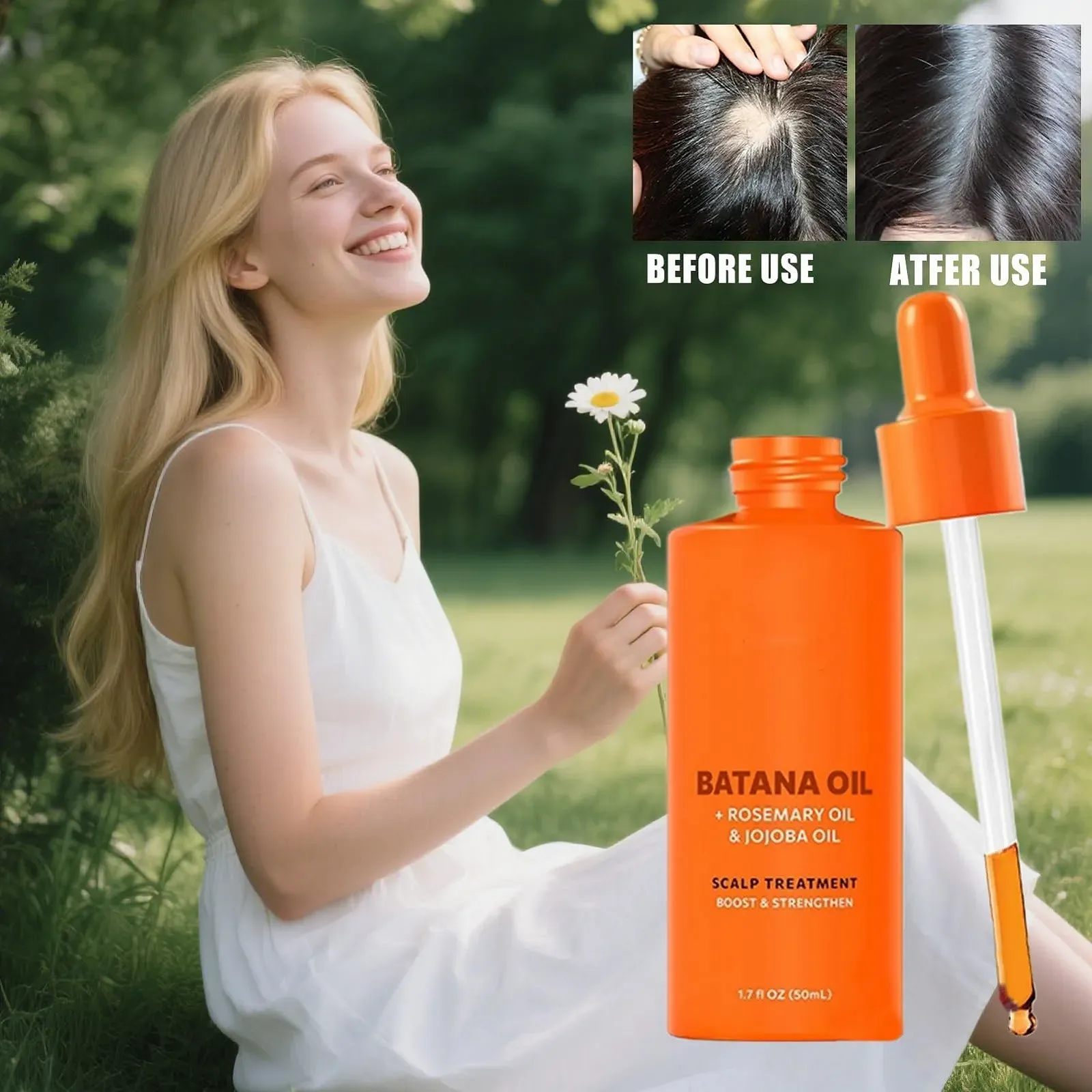 Олія для росту волосся Зволожуюча формула Живильна суміш проти ламкості, фото №3