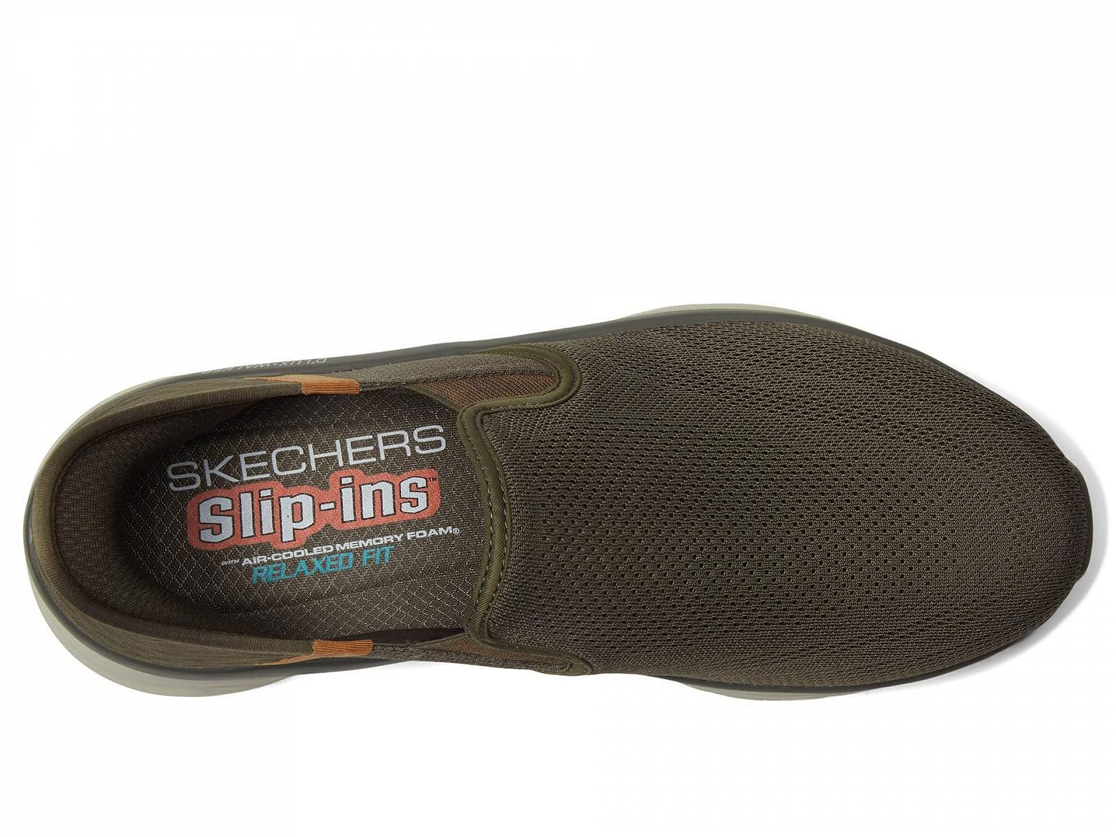 Кроссовки Skechers D'lux Walker мужские, бело-черные, фото №3