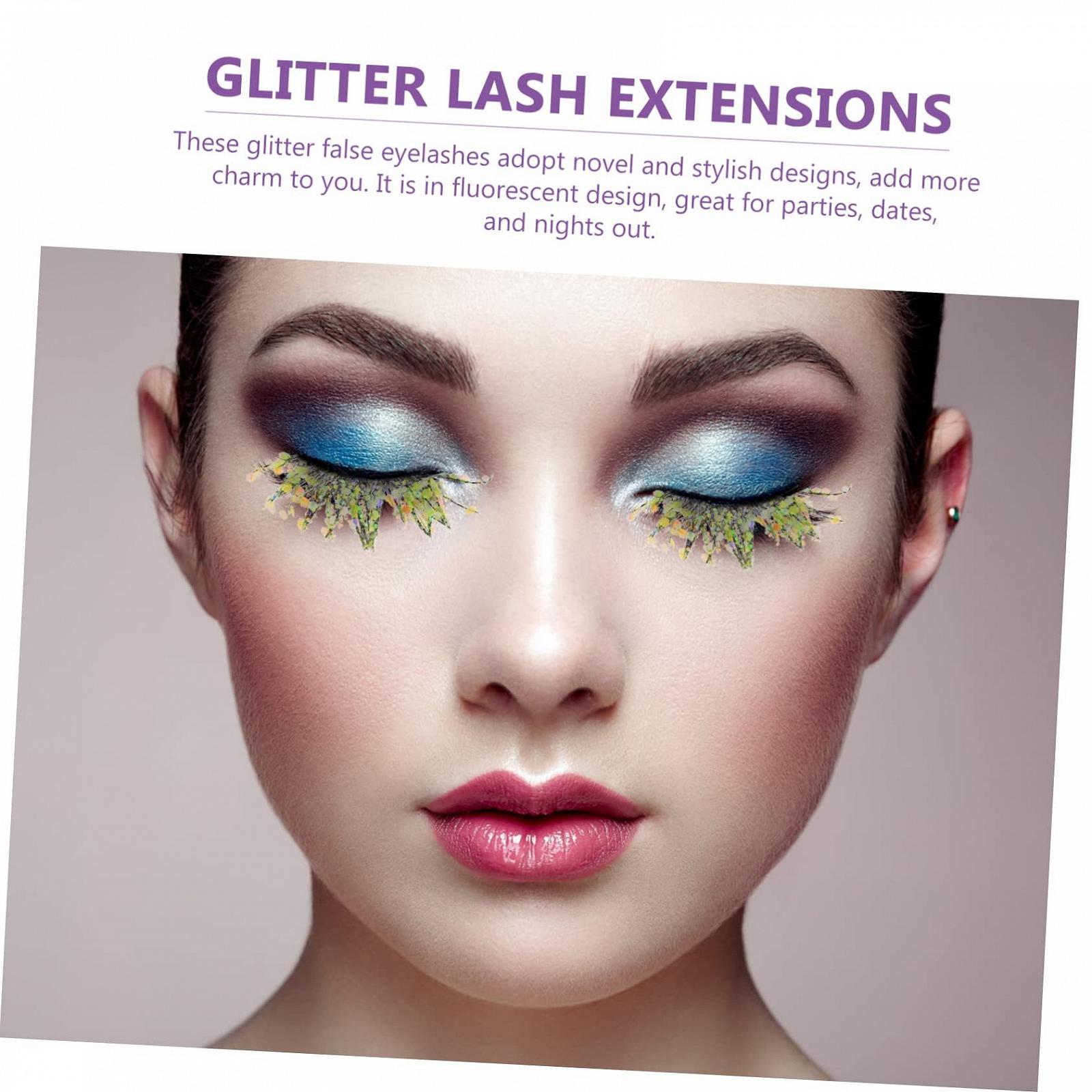 Накладні вії Angoily 5 пар Кольорові 3D з кольором Норка Фібра, фото №4