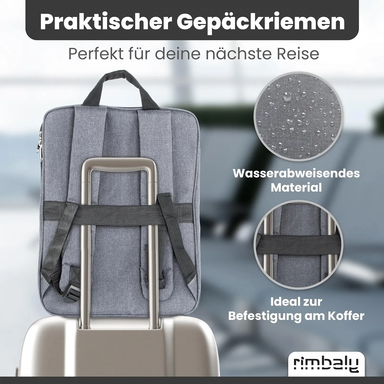 Рюкзак для ноутбука Water Resistant Shockproof USB Port Expandable Anthracite, фото №6 Рюкзак для ноутбука Water Resistant Shockproof USB Port Expandable Anthracite, фото №6
