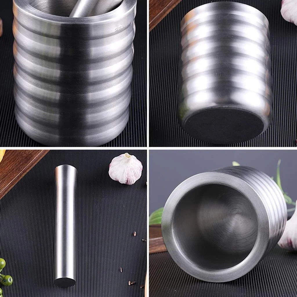 Набір ступки і товкачика Подрібнювач з нержавіючої сталі, фото №8