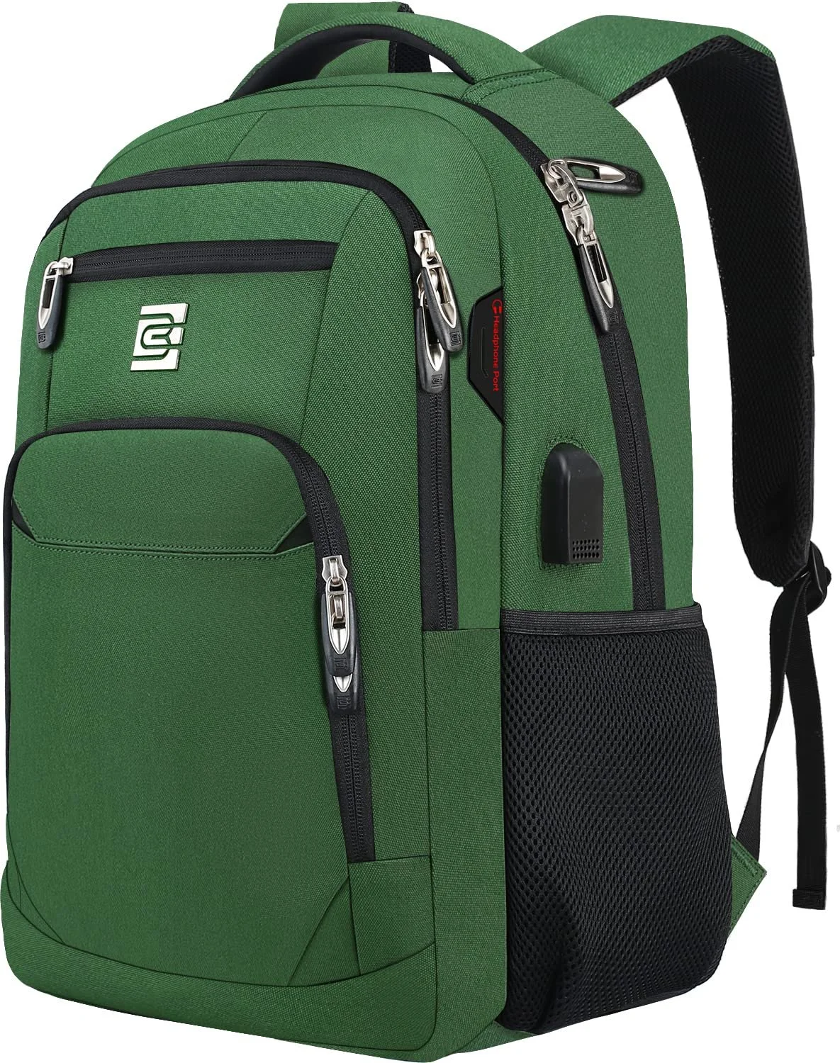 Рюкзак для ноутбука marcello USB Charging Port Anti-Theft Bag Зелений (military green), фото №1 Рюкзак для ноутбука marcello USB Charging Port Anti-Theft Bag Зелений (military green), фото №1