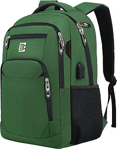 Рюкзак для ноутбука marcello USB Charging Port Anti-Theft Bag Зелений (military green) - Фото 1