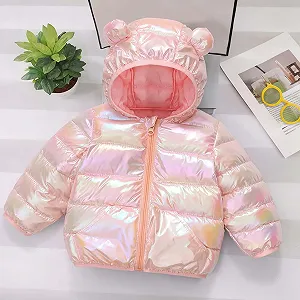 Зимова куртка для дівчинки, повсякденна пухова куртка synthetic.ua - Фото 1