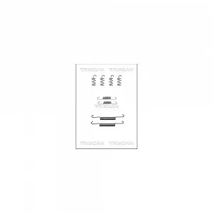 Комплект аксессуаров, колодки стояночного тормоза TRISCAN 8105 272578, задний мост - Фото 1