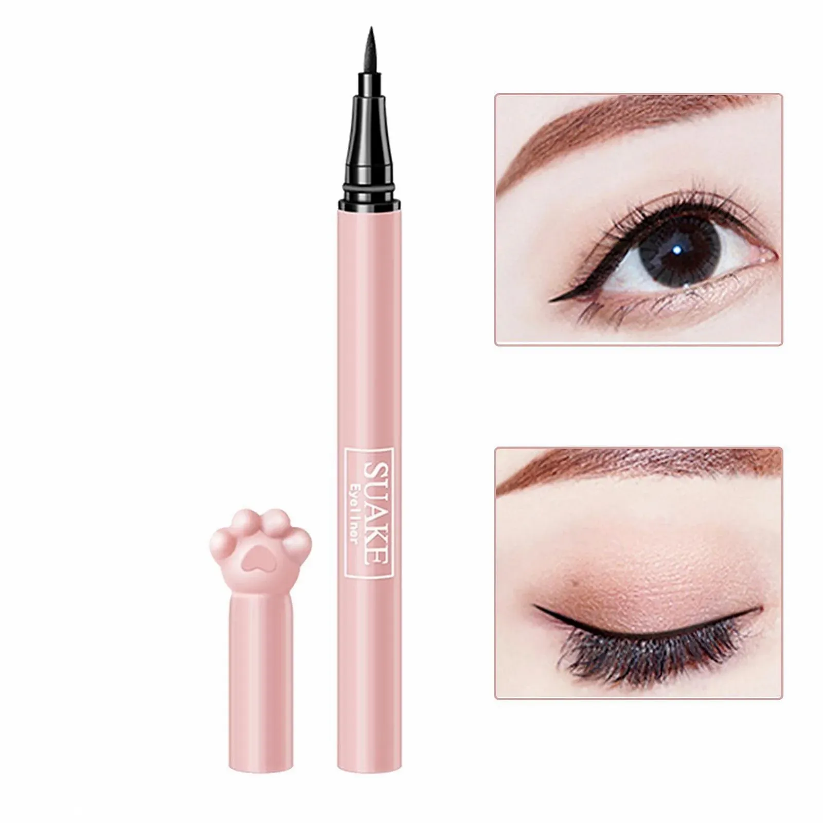 Жидкая Подводка для глаз Fowybe в форме кошачьей лапки розовая, фото №7