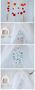 Карусель на ліжечко RAILONCH Crib Mobile Wind Chime Rattle Toy для дівчаток або хлопчиків (I) synthetic.ua - Фото 1