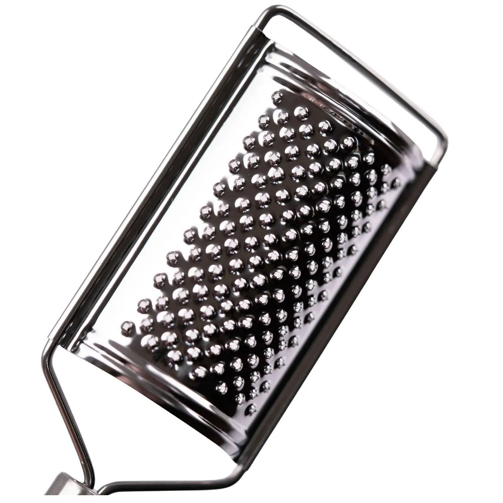 Терка OMAGO, маленька для сиру, цедри лимона, овальна ручка, нержавіюча сталь, фото №3