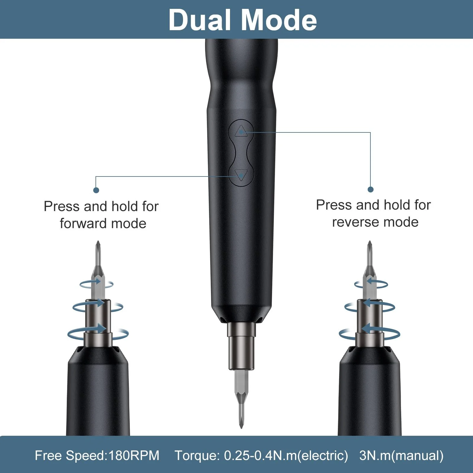 Електрична викрутка Mini Набір 24 в 1 з 18 насадками, Магнітна Точна Механічна з LED підсвіткою для телефонів, годинників, фото №2