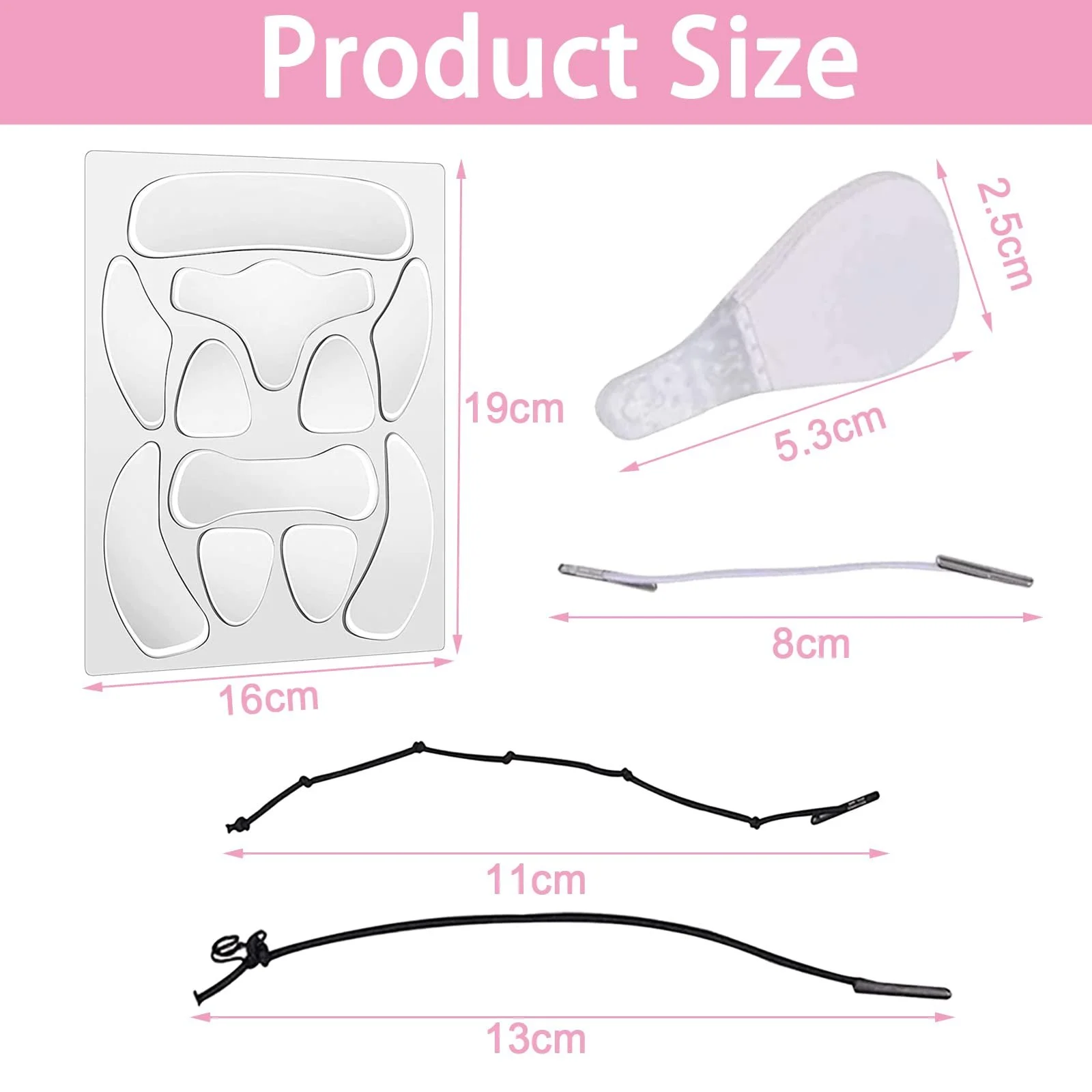 Пластирі від зморшок для чола, 11 шт., смужки для видалення зморшок, фото №6 Пластирі від зморшок для чола, 11 шт., смужки для видалення зморшок, фото №6