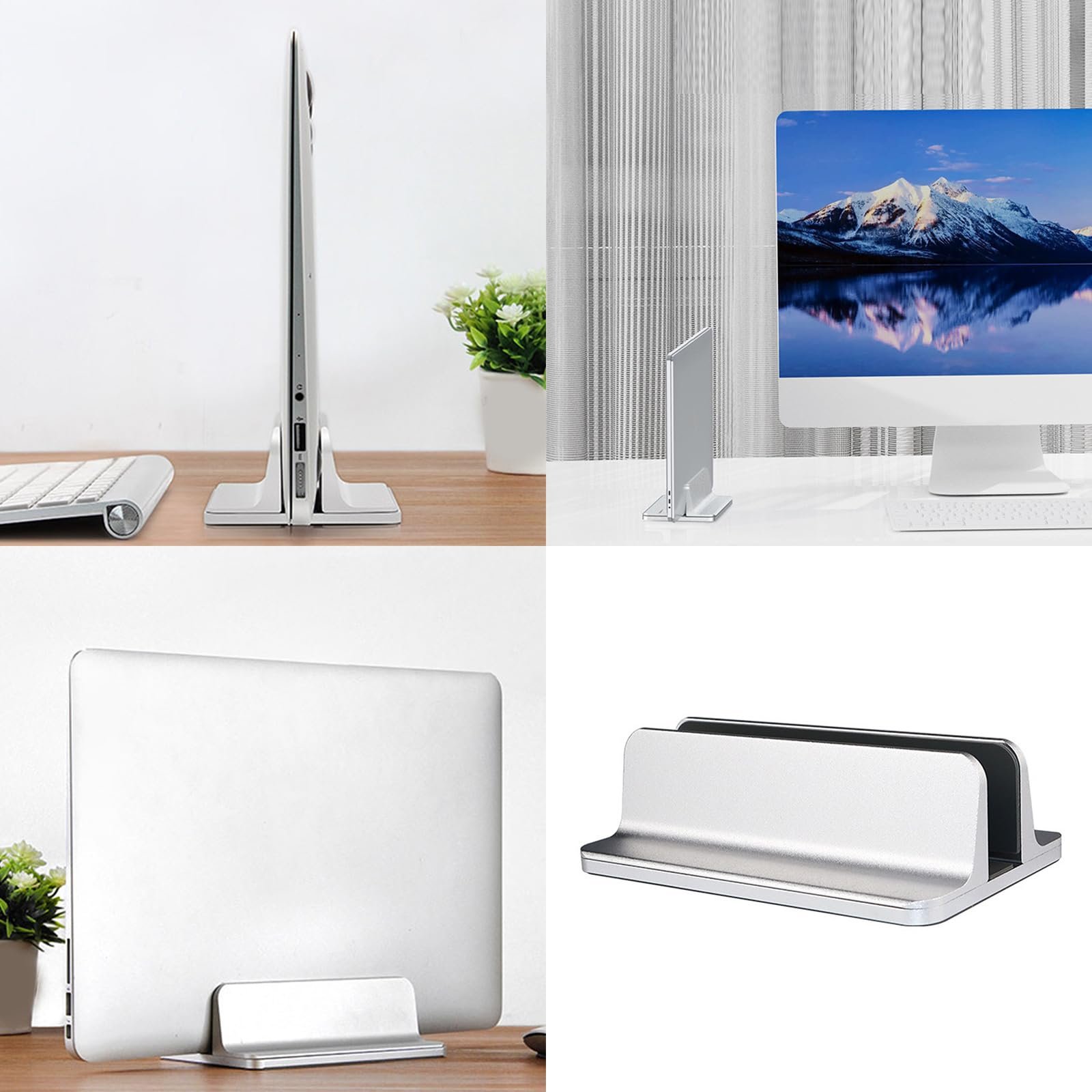 Вертикальная Подставка для ноутбука Алюминиевая Регулируемая Настольная Для экономии места Для ноутбука, фото №2 Вертикальная Подставка для ноутбука Алюминиевая Регулируемая Настольная Для экономии места Для ноутбука, фото №2