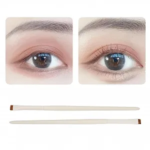 Пензлі для підводки очей Ультратонка скошена плоска кутова synthetic.ua - Фото 1