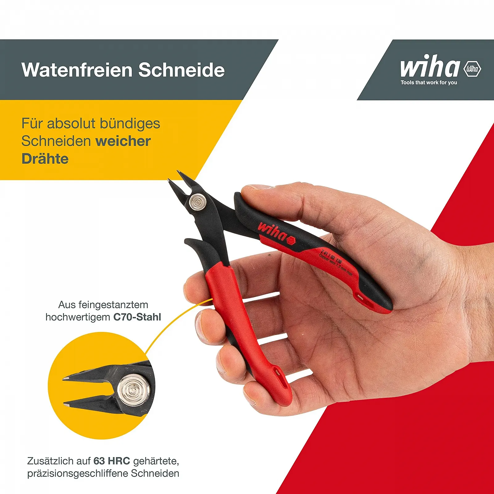 Бокорезы Wiha Electronic 26818 138 мм, фото №2 Бокорезы Wiha Electronic 26818 138 мм, фото №2