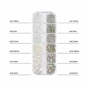 Кришталеві скляні стрази для дизайну нігтів Різні розміри synthetic.ua - Фото 1