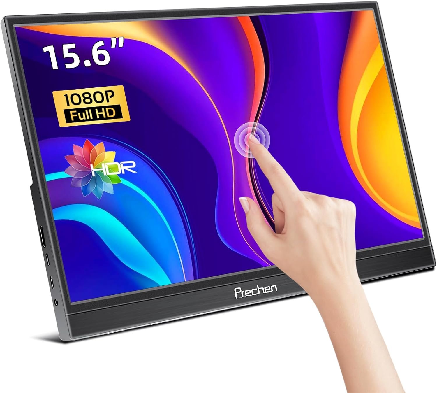 Монітор портативний сенсорний 15.6" Prechen HD156 Full HD IPS 60 Гц, фото №1