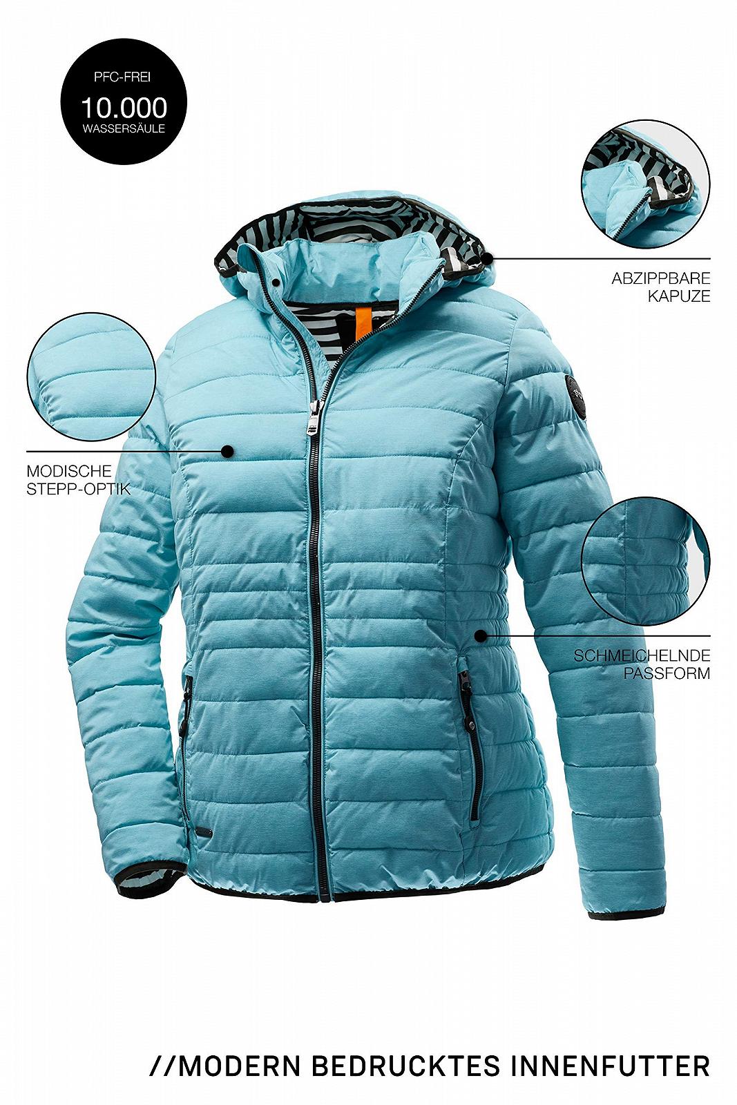 Куртка стеганая STOY Thiant Wmn Quilted Jckt A со съемным капюшоном - большие размеры, фото №4
