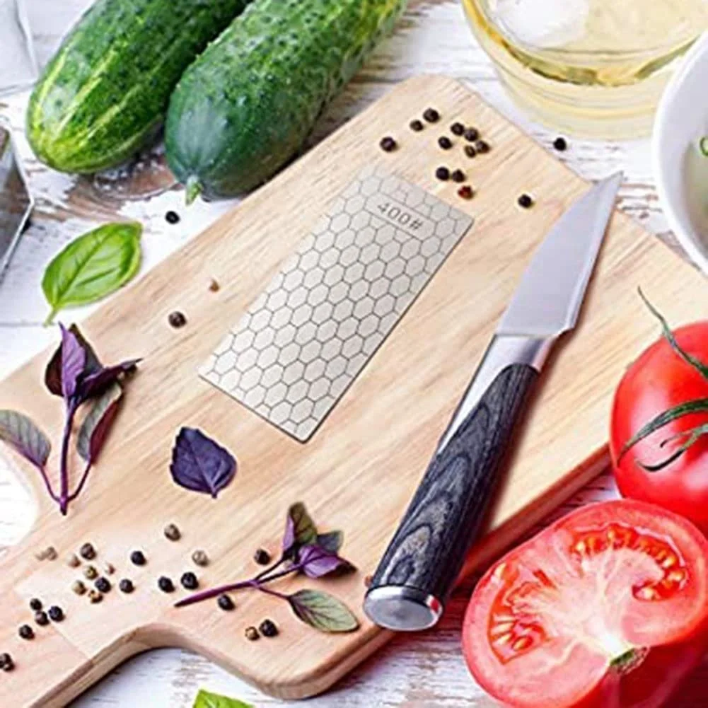 Набір алмазних точильних пластин 2 шт. 400/1000 Grit Стільникова поверхня, фото №6