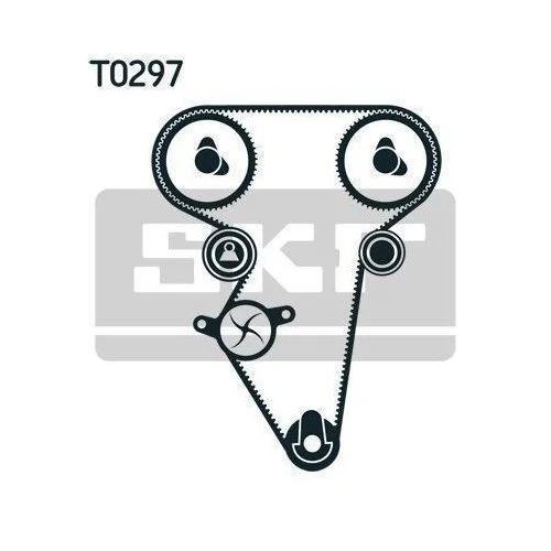 Водяний насос + комплект ременя ГРМ SKF VKMC 90402 для CHEVROLET DAEWOO BUICK (SGM), фото №2 Водяний насос + комплект ременя ГРМ SKF VKMC 90402 для CHEVROLET DAEWOO BUICK (SGM), фото №2