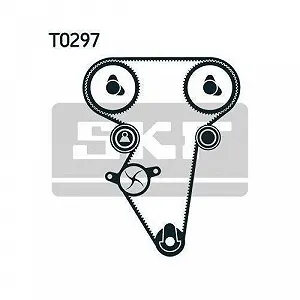 Водяний насос + комплект ременя ГРМ SKF VKMC 90402 для CHEVROLET DAEWOO BUICK (SGM) synthetic.ua - Фото 1