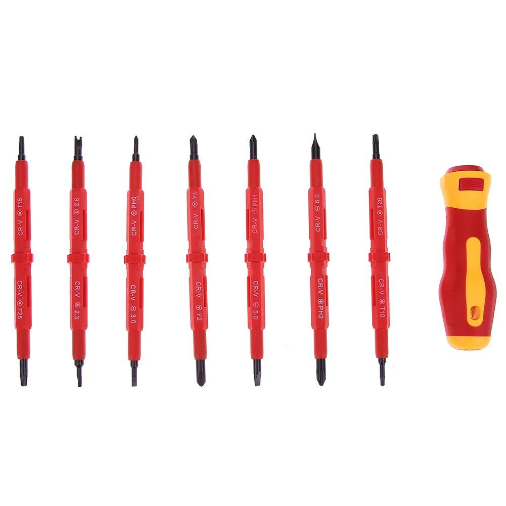 Набір викруток seawang Insulated Multi Screw Head Type Electrician 8 шт. CR-V, фото №5