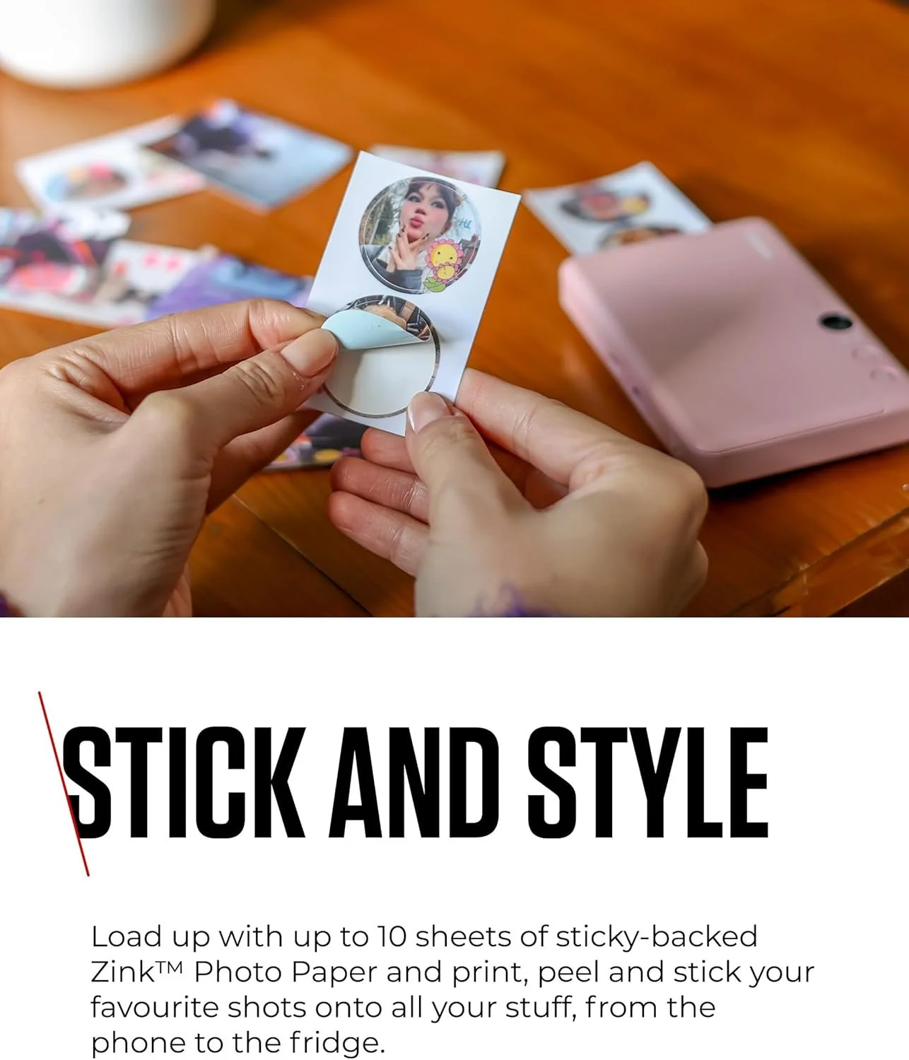 Камера миттєвого друку Canon Zoemini S2 / 8 МП / фото 76 x 50 мм / Bluetooth / додаток Canon Mini Print / Рожеве золото (CP1300 RSG), фото №4 Камера миттєвого друку Canon Zoemini S2 / 8 МП / фото 76 x 50 мм / Bluetooth / додаток Canon Mini Print / Рожеве золото (CP1300 RSG), фото №4