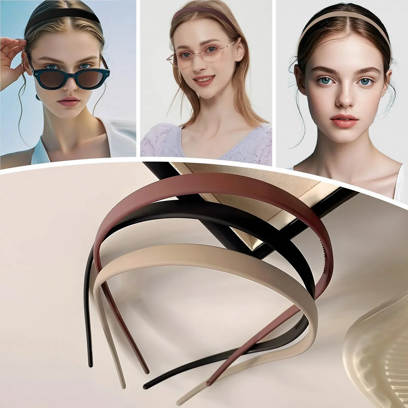 Обруч Зигзаг с клипсами, 3 шт., для женщин, фото №5