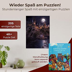 Деревянный пазл Crafthub Premium Harry Potter Boats to Hogwarts A3 205 деталей UV-печать 27.5 см x 38 см - Фото 1