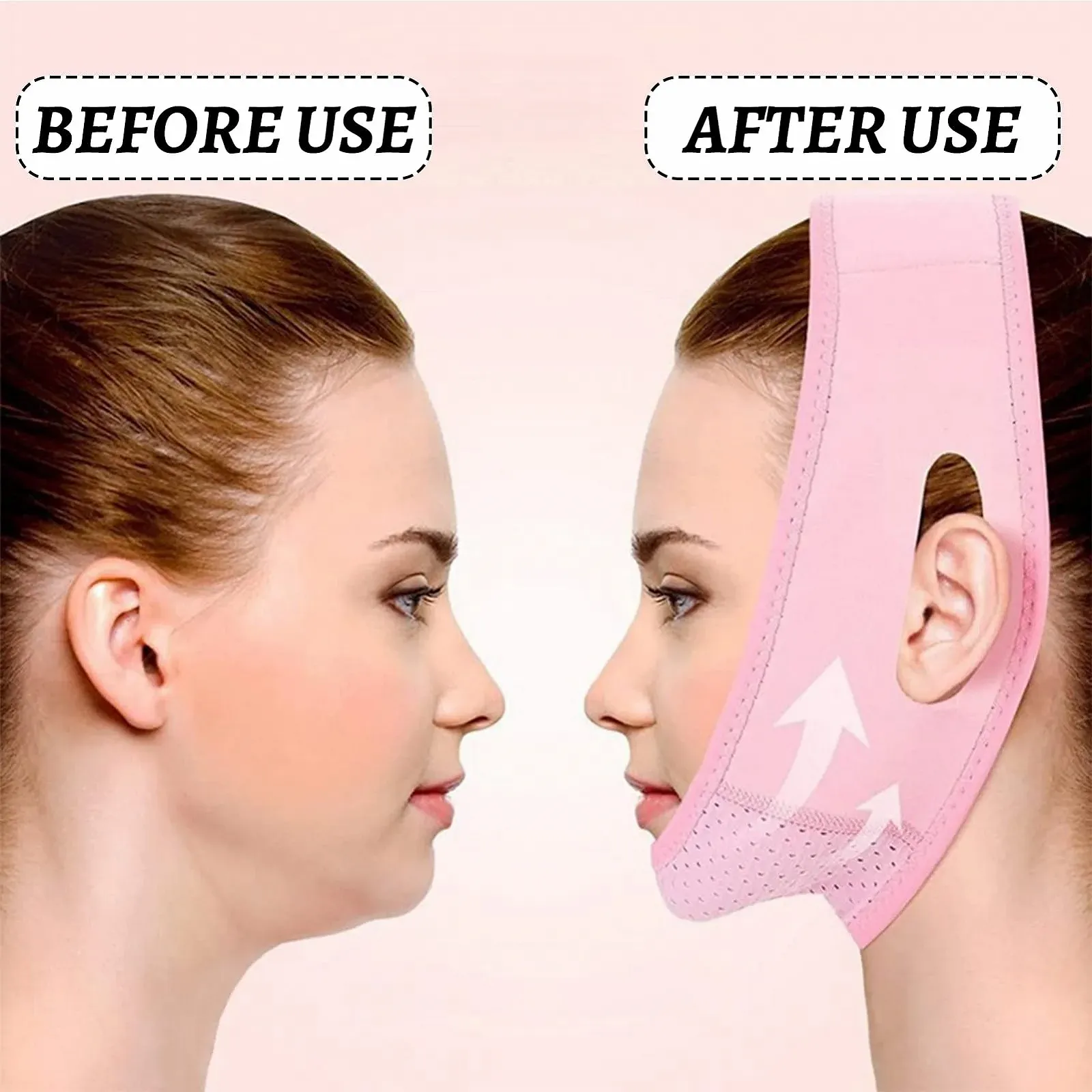 V-подібна маска Багаторазова 3D ліфтинг-пов'язка для підтяжки обличчя Маска для зменшення подвійного підборіддя, фото №3 V-подібна маска Багаторазова 3D ліфтинг-пов'язка для підтяжки обличчя Маска для зменшення подвійного підборіддя, фото №3