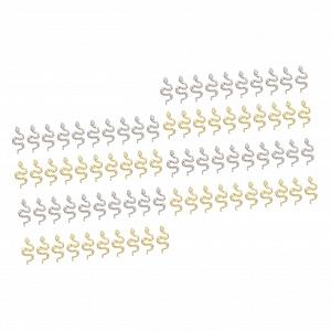 Украшения для ногтей в виде змей Healvian, 80 шт, маленькие, золотистые, украшения на Хэллоуин, ювелирные изделия для ногтей, 3D подвески для ногтей, объемные аксессуары - Фото 1