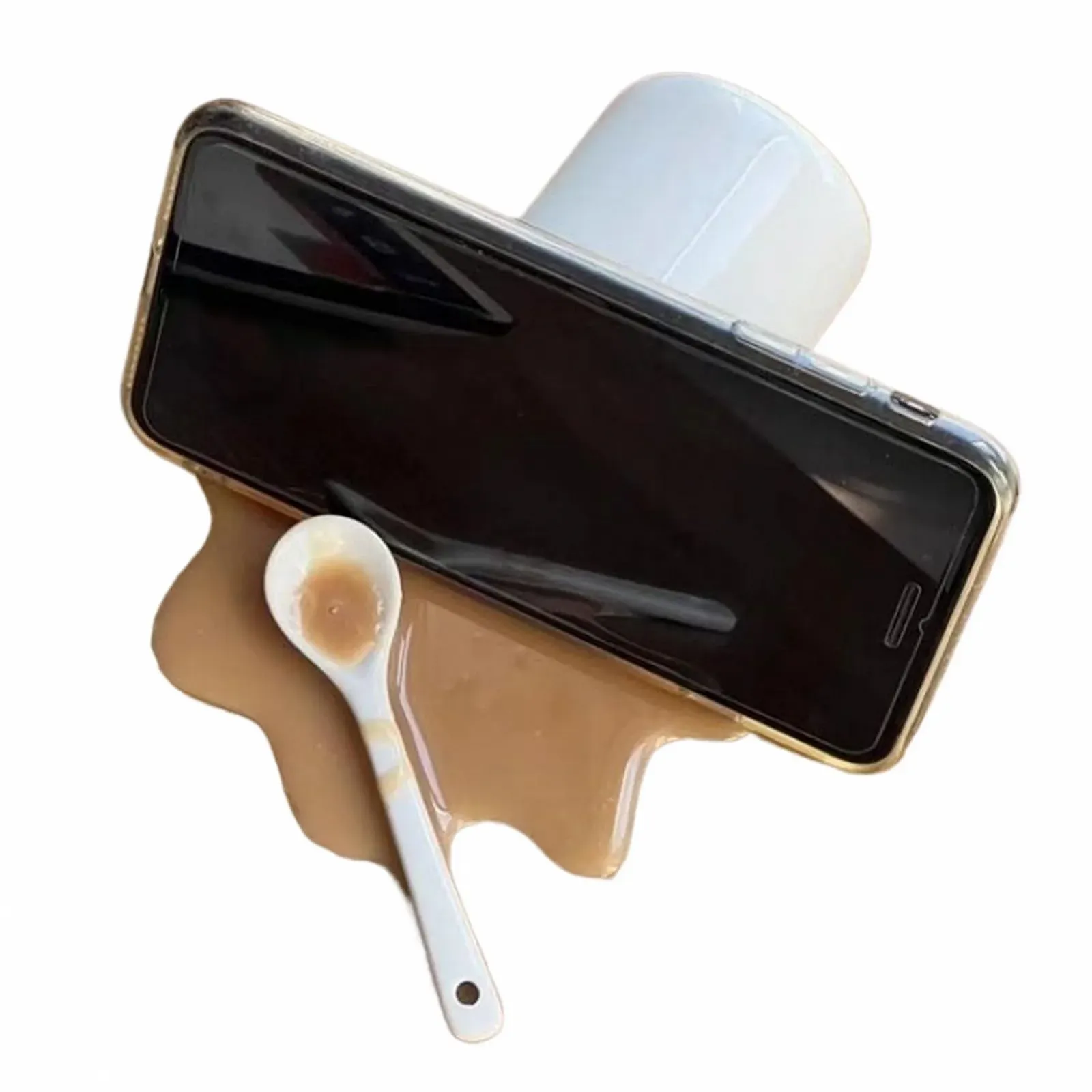 Держатель для мобильного телефона Настольный Overflowed Coffee Design для мобильного телефона Держатель для планшета Настольные гаджеты для путешествий Видеозапись Чтение, фото №1